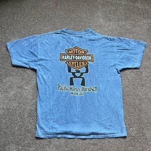 VTG ‘98 Harley Davidson Hawaii Blue Lava Dyed Tee